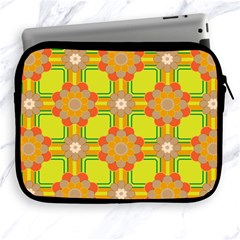 Floral Pattern Wallpaper Background Beautiful Colorful Apple Ipad 2/3/4 Zipper Cases by Simbadda