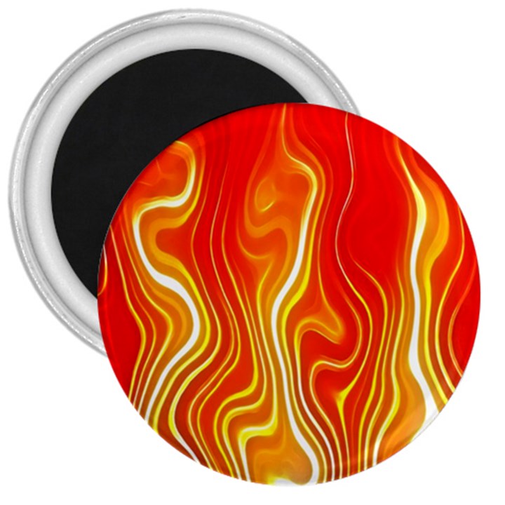 Fire Flames Abstract Background 3  Magnets