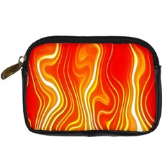 Fire Flames Abstract Background Digital Camera Cases by Simbadda