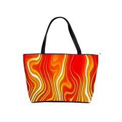 Fire Flames Abstract Background Shoulder Handbags by Simbadda