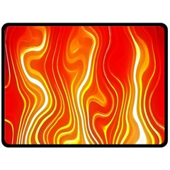 Fire Flames Abstract Background Fleece Blanket (large)  by Simbadda