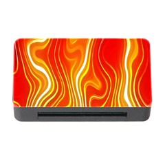 Fire Flames Abstract Background Memory Card Reader With Cf by Simbadda