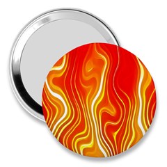 Fire Flames Abstract Background 3  Handbag Mirrors by Simbadda