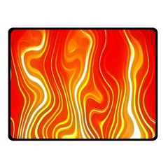 Fire Flames Abstract Background Double Sided Fleece Blanket (small)  by Simbadda