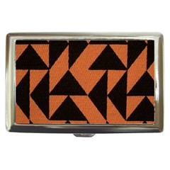 Brown Triangles Background Cigarette Money Cases by Simbadda