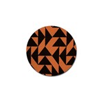 Brown Triangles Background Golf Ball Marker (10 pack) Front