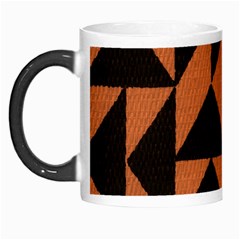 Brown Triangles Background Morph Mugs