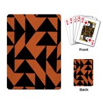 Brown Triangles Background Playing Card Back