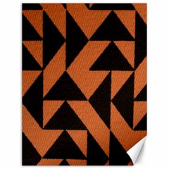 Brown Triangles Background Canvas 12  x 16  