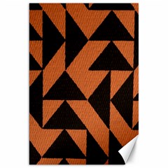 Brown Triangles Background Canvas 20  x 30  