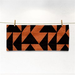 Brown Triangles Background Cosmetic Storage Cases by Simbadda