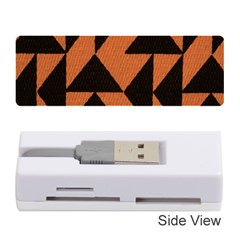 Brown Triangles Background Memory Card Reader (Stick) 