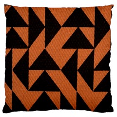 Brown Triangles Background Large Cushion Case (One Side)