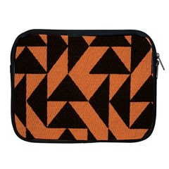 Brown Triangles Background Apple iPad 2/3/4 Zipper Cases