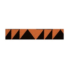 Brown Triangles Background Flano Scarf (mini) by Simbadda