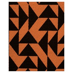 Brown Triangles Background Drawstring Bag (Small)