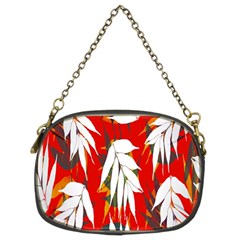 Leaves Pattern Background Pattern Chain Purses (two Sides)  by Simbadda