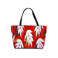 Leaves Pattern Background Pattern Shoulder Handbags by Simbadda