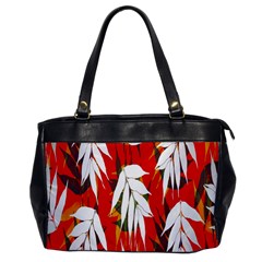 Leaves Pattern Background Pattern Office Handbags by Simbadda