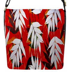 Leaves Pattern Background Pattern Flap Messenger Bag (s) by Simbadda