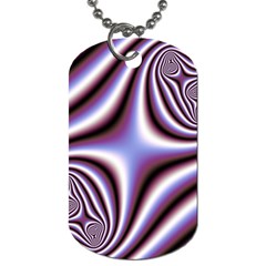 Fractal Background With Curves Created From Checkboard Dog Tag (one Side) by Simbadda