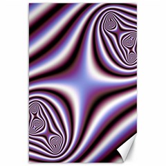 Fractal Background With Curves Created From Checkboard Canvas 20  X 30   by Simbadda