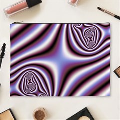 Fractal Background With Curves Created From Checkboard Cosmetic Bag (xl) by Simbadda