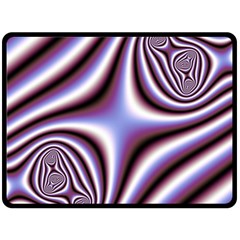 Fractal Background With Curves Created From Checkboard Fleece Blanket (large)  by Simbadda