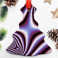 Fractal Background With Curves Created From Checkboard Christmas Tree Ornament (two Sides) by Simbadda