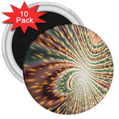 Vortex Glow Abstract Background 3  Magnets (10 Pack)  by Simbadda