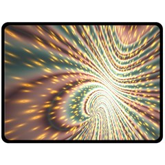 Vortex Glow Abstract Background Fleece Blanket (large)  by Simbadda