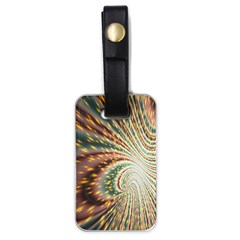 Vortex Glow Abstract Background Luggage Tags (one Side)  by Simbadda