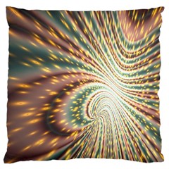 Vortex Glow Abstract Background Large Cushion Case (one Side) by Simbadda