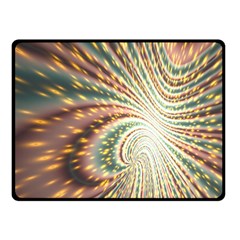 Vortex Glow Abstract Background Double Sided Fleece Blanket (small)  by Simbadda