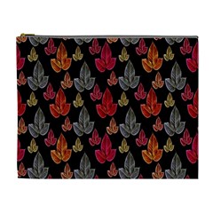 Leaves Pattern Background Cosmetic Bag (xl) by Simbadda