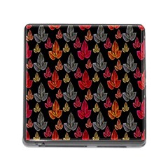 Leaves Pattern Background Memory Card Reader (square) by Simbadda