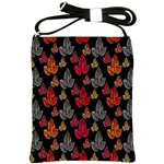 Leaves Pattern Background Shoulder Sling Bags Front