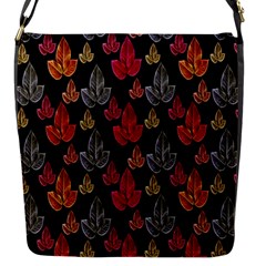 Leaves Pattern Background Flap Messenger Bag (s) by Simbadda