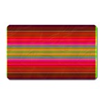 Fiestal Stripe Bright Colorful Neon Stripes Background Magnet (Rectangular) Front