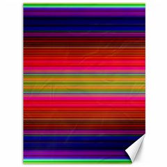 Fiestal Stripe Bright Colorful Neon Stripes Background Canvas 36  X 48   by Simbadda