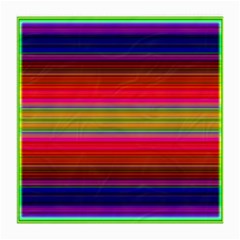 Fiestal Stripe Bright Colorful Neon Stripes Background Medium Glasses Cloth by Simbadda