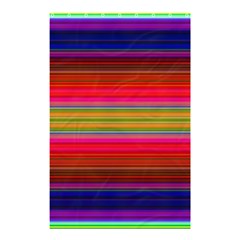 Fiestal Stripe Bright Colorful Neon Stripes Background Shower Curtain 48  X 72  (small)  by Simbadda