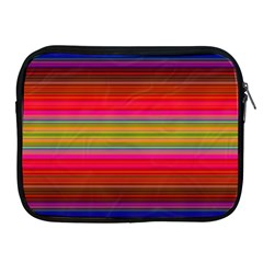 Fiestal Stripe Bright Colorful Neon Stripes Background Apple Ipad 2/3/4 Zipper Cases by Simbadda