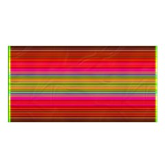 Fiestal Stripe Bright Colorful Neon Stripes Background Satin Shawl by Simbadda