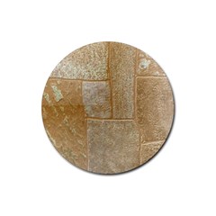 Texture Of Ceramic Tile Rubber Coaster (round)  by Simbadda