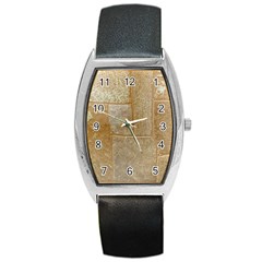 Texture Of Ceramic Tile Barrel Style Metal Watch by Simbadda