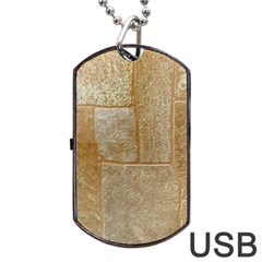 Texture Of Ceramic Tile Dog Tag Usb Flash (one Side) by Simbadda