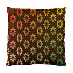 Grunge Brown Flower Background Pattern Standard Cushion Case (two Sides) by Simbadda