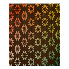 Grunge Brown Flower Background Pattern Shower Curtain 60  X 72  (medium)  by Simbadda