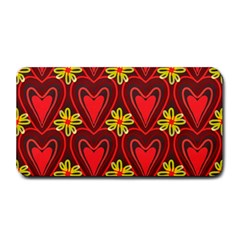 Digitally Created Seamless Love Heart Pattern Tile Medium Bar Mats by Simbadda